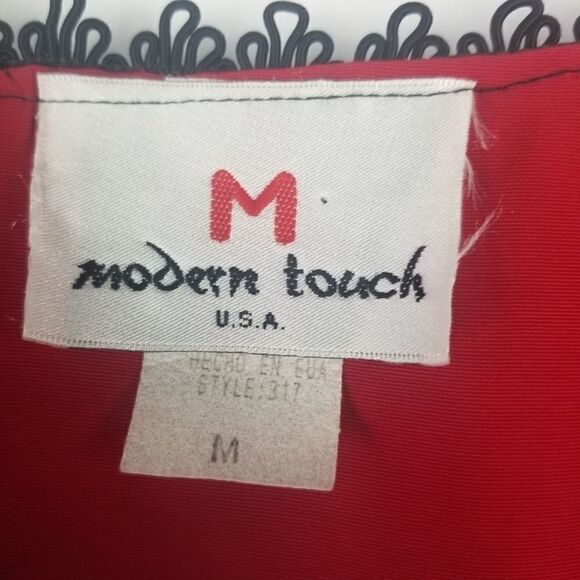 Cute Black and Red Top/Jacket with Fringe. SIZE M - Picture 6 of 11